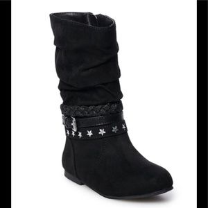 Toddler Girls Jumping Bean Tall Boots Zips on side